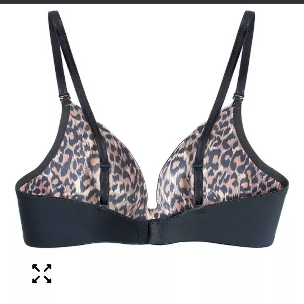B Tempted By Wacoal Black Scalloped Pushup Bra  Size 34B - Picture 3 of 11
